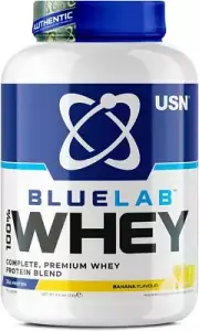 Blue Lab Whey Banana 2 kg, 100% Lean Muscle Protein Powder, Ideal for Recover...