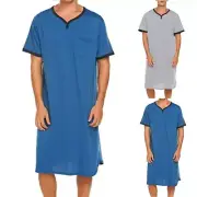 Classic Men's Robes Bathrobe Pajama Shirts Nightwear Set (79 characters)