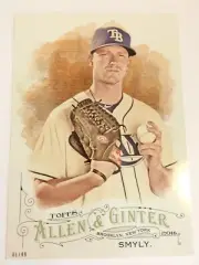 2016 Topps Allen & Ginter Jumbo 5x7 Drew Smyly Rays 41 #’d 01/49