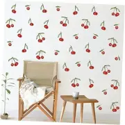 Fruit Wall Decals Removable Boho Wall Stickers Peel Stick Cherry Wall Decals