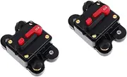 ULTECHNOVO 2pcs Car Circuit Breaker Parts 60a Audio Automatic Recovery Fuse Holder Reset Inverter Waterproof Insulated Cover