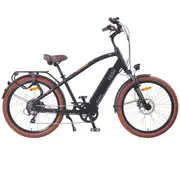 NCM Cru7 Cruiser Electric Bike, 250W-500W, 48V 19Ah 912Wh Battery [Matt Black]