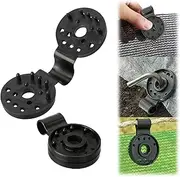50 Pcs Shade Cloth Heavy Duty Lock Grip, Shade Cloth Plastic Clips, Windproof Awning Clamp Grip, Round Plastic Black Clips for Sun Shade Net (50pcs)