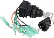 Ignition Key Switches for Suzuki Outboard 8-225HP (2-Str) 15-140HP (4-str) 37110-99E02 for Elecreical Ignition System Boat Ignition Key Switch Assy Ignition Barrel Key Switch