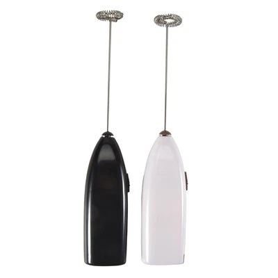 2 Pcs Handheld Milk Frother Electric Drink Mixer with Stainless Steel5947
