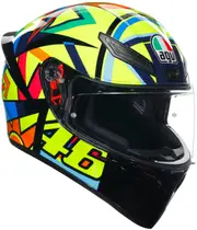 AGV K1 S Soleluna 2017, full face helmet , color: Black/Neon-Yellow//Blue/Red , size: L