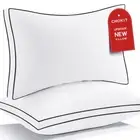 Premium Pillows Standard Size Set of 2, Fluffy and Supportive 7D Down Alterna...