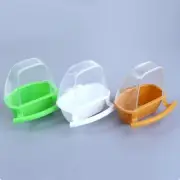 Bird Cage Feeder Parrot Water Hanging Bowl Feeder Box Pet Food ContainerPlastic