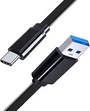 tunghey USB-C to USB-A 3.0 Cable, Flat Type C Fast Charger Cord Compatible with Galaxy S20 S10 S9 S8 Note 20 10 9 Tab S7 S6 Lite S5e /for Hero 7 6 5 (2M)