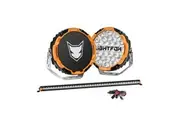 LIGHTFOX 9" Osram LED Driving Lights + 40" Single Row LED Light Bar + Wiring Kit