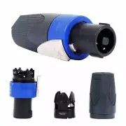 Quick Lock 4 Pole 4pcs NL4FX Speaker Cable Plug Connector for Audio Speaker