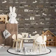[Namly Design] Wall Paper - Kids Vehicle Pattern