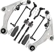 10pcs Suspension Kit for Nissan Altima 2007-2011, Front Lower Control Arms with Ball Joints Assembly Sway Bar Links Inner and Outer Tie Rod Ends and Boots