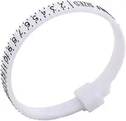 [Sluswallow] 1Pc White Finger Measuring Belt Jewelry Measurement Plastic Unisex Ring Sizer Supplies,United States Attractive Design，Jewelry Sizers and Mandrels，Beading and Jewelry Making