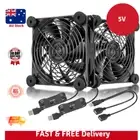 Uphere 120Mm Quiet USB Powered Fans 5V Computer Cooling Fan
