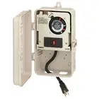 Portable 24-Hour Two Circuit Above Ground Pool Timer with 120VAC Plug, GFCI and