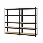2x1.8M Garage Shelving Warehouse Rack Pallet Racking Storage Shelf Black Giantz
