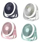 USB Rechargeable Camping Fan with LED Lantern 2000mAh Hang On Wall Fan