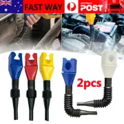 2pcs Flexible Draining Tool Snap Funnel, Multi-Purpose Flexible Fold Oil Funnel