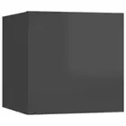 High Gloss Wooden Bedside Table Storage Side Cabinet Bedroom Nightstand