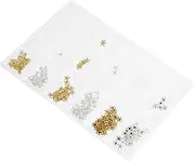 DOITOOL 6-Cell Metal Resin Filler Charms Alloy Fillers for Epoxy Resin Decor DIY Craft Jewelry Making