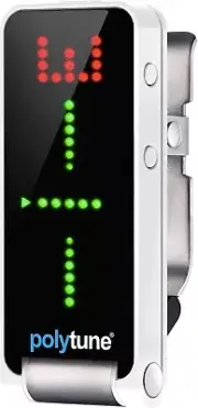 New TC Electronics PolyTune Clip on Polyphonic Tuner for Guitar 3 Tuning from Jp
