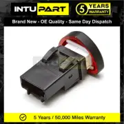 IntuPart FOR RENAULT CLIO ALL MODELS RED TRIANGLE HAZARD WARNING LIGHT SWITCH BU