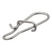 50pcs Fast Clip Lock Snap Safety Snaps Swivel Solid Rings Fishing Hook Connector