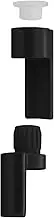 Nuk3y Door Saver 3 III Hinge Pin Stop for Residential Doors Fits All 3" to 4-1/2" Hinges (Black)