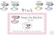 BABY BUNDLES SHOWER LOTTO SCRATCH OFF CARDS - ALL SEX