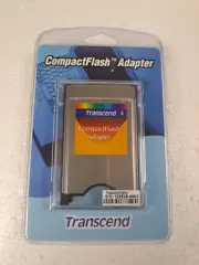 Factory Sealed Transcend CompactFlash PCMCIA Card Adapter