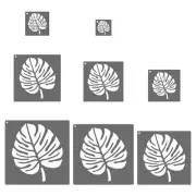 Painting Stencils, 8 Pcs Tortoiseshell Leaf A Stencils Reusable Plastic Kit