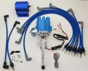 49-53 FORD FLATHEAD 239 255 Small Female Cap HEI Distributor + WIRES + 50K COIL (for: Ford)