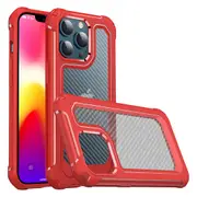 ZUSLAB iPhone 13 Case 6.1" Xtreme Defend Shockproof Military Grade Protection Protective Cover for Apple - Red