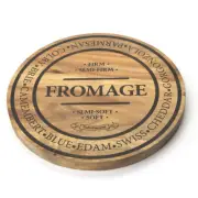 NEW S & P Fromage Round Wooden Cheese Board Medium 28cm