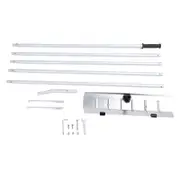 Telescoping Snow Roof Rake with Wheels Adjustable 20ft Extendable Handle Detachable Aluminium Versatile Snow Removal Tool for House Car