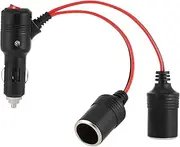 Car Plug Adapter with Switch to Cigarette Lighter Splitter for Vehicle Accessories Compact and Durable Power Supply Extender for Simultaneous Device Charging