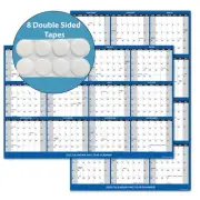 12" x 18" 2025 Wall Calendar Monthly 12 Month Annual Yearly Wall Planner