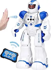 KingsDragon Robots for Kids,RC Robot Smart Programmable Gesture Sensing Toy,Interactive Walking Singing Dancing Robot Birthday Presents for Boys Girls 4 5 7 8 9 12 Years Old