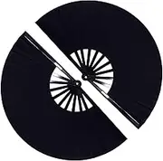 Amajiji Rave Fan, Large Clack Folding Hand Fan, 2 Pcs Big Handheld Clap Fans for EDM, Music Festival, Club, Event, Party, Dance, Performance, Decoration, Gift (Black)