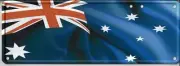 17640 AUSTRALIAN FLAG BLUE 37CM X 13CM NOVELTY NUMBER PLATE MAN CAVE