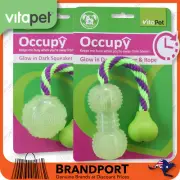 Dog Puppy Toys Rope Tug Select: Glow in Dark, Fitness Rope Tennis Ball AU Seller