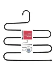 [BOXSWEDEN] 5 Tier Metal Space Saving Clothes Hanger in Black