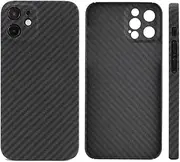 Case for iPhone 13 Mini, Carbon Fiber Kevlar Ultra-Slim Protective Case Cover, Military Grade Shockproof Non-Slip Men Phone Cover Compatible with iPhone 13 Mini, Precise Hole