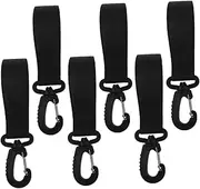 UPKOCH Stroller Hooks Organizer Clips 6pcs Universal Stroller Bag Hooks Plastics