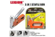 3 in 1 Heavy Duty Staple Gun Upholstery Fastener Tacker with free Staples