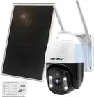 4G LTE Solar Security Camera Outdoor Wireless, 2K 8W 15600Mah Battery Operated S