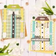 Shirt Buttons Bows Suspenders Metal Cutting Dies Scrapbook Decorative Card Craft