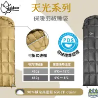 在飛比找露天拍賣優惠-OutdoorBase 天光羽絨睡袋【綠色工場】保暖睡袋 露