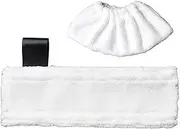 SHEAWA Replacement Mop Cloth Cleaning Pads Household Mop Cover for Karcher SC2 SC3 SC4 SC5 Steam Mop Cleaner Accessories Steam Pad+ Cloth Cover (1 Set)